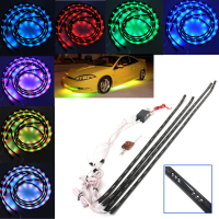 7 Color Led Under Car Glow Underbody Remote System Neon Light Kit