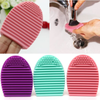 7 Colors Makeup Brushegg Silicone Cosmetic Brush Cleaning Tool