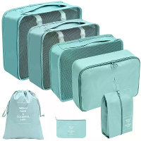 7 Delig waterdicht restorage tasje voor kledingopslag, opvouwbare kleding, schoenen, ondergoed, draagbare opbergtas, sto