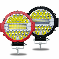 7 Inch 51W Paar Hulplichten Breedbeeld LED werklamp voor Off road Auto SUV IP67 Waterdicht Wit Licht