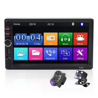7018B Autos Radio 7 Inch 2Din FM Modulator Stereo Ontvanger Ondersteunt Achteruitkijkcamera Audio Speler Bluetooth Spieg