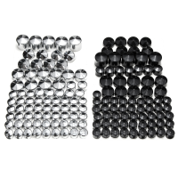76Pcs Screw Bolt Topper Caps Cover For Harley Davidson Twin Cam Dyna 1991 2013