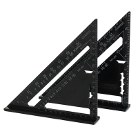 7Inch Aluminum Alloy Triangle Angle Protractor Speed Square Measuring Ruler Miter Metric/inch
