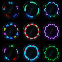 7Led 30 Patterns Wheel Spoke Wire Tyre Flash Light For Motor Bicycle