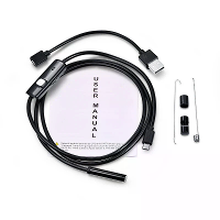 7Mm Endoscoopcamera Flexibel IP67 Waterdicht Inspectie Endoscoopcamera voor Android PC Notebook 6LEDs Verstelbaar