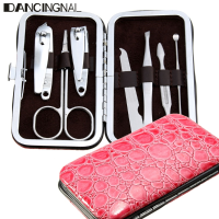 7Pcs Manicure Pedicure Nail Clipper File Nipper Ear Picker Scissors Kit Travel Set