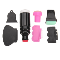 7Pcs Silicone Nail Art Stamp Scraper Set Manicure Tool