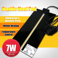 7W Reptile Heater Adjustable Temperature Heat Mat Pet Heating Warmer Pad 220 240v