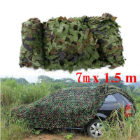7X1.5M Woodland Camouflage Camo Net For Camping Military Photography