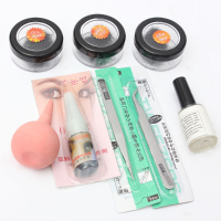 8/10/12Mm Black False Eyelashes Adhesives Set Kit