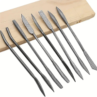 8 Delige set houtsnijvijlen met dubbele uiteinden, metalen riffler houtraspset, speciaal gevormde gereedschappen perfect