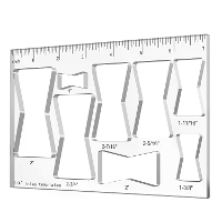 8 In 1 Router Template Mal 7 Inch Router Inlay Template Bowtie Router Template Decoratieve 8 Groottes Router Jig Houtbew