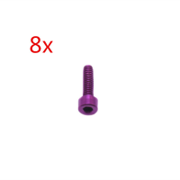 8 Pcs M2*7 Hexagonal 7075 Aluminum Alloy Socket Head Screws