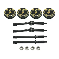 8 STUKS Geüpgradede Metalen Onderdelen 1144 Geharde Stalen Aandrijfas 4,9 mm Tegengewicht voor Axial SCX30 1/30 Mini RC