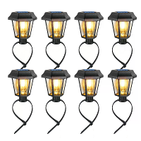 8 Stuks/pack JZSTOM Solar Tungsten Filament Lamp 3000K Buiten Tuinverlichting Waterdicht IP65 Schuttingverlichting Autom