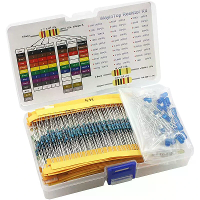 800 STUKS 300 Waarden Metalen Film Weerstand Kit met 5MM LED Licht Kit 1% Nauwkeurigheid 10Ω 1M Elektronische Componente
