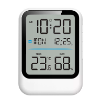 8007C Multifunctionele Digitale Alarmklok met Groot LCD Scherm Temperatuur  en Vochtigheidsmonitor Alarmklok Kalender vo