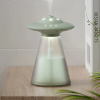 800ML Slimme USB oplaadbare UFO luchtbevochtiger Draadloze Draagbare Luchtbevochtiger Etherische Olie Diffuser Oplaadbar
