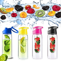 800Ml Sports Bicycle Water Cup Health Fruit Infusing Infuser Lemon Juice Lid Water Bottle