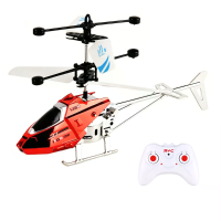 8011 2.4G 2CH Alloy Crash Resistant Anti Collision One key Takeoff / Landing Cool Lighting Inductive RC Helicopter RTF