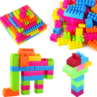 80Pcs Baby Kids Puzzle Educational Plastic Building Block Educational Toy