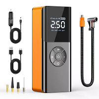 80W Auto Bandenpomp Draagbare Luchtcompressor 150 PSI Elektrische Bandeninflator Draadloze Bandenpomp met Digitale LED d
