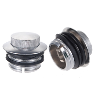 82 Up Chrome Gas Fuel Caps Cover Set For Harley Davidson