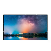 84/100/120 Inch draagbaar opvouwbaar projectorenscherm 4K HD buitenshuis filmmerscherm melkzijde zijde stof met ringetje