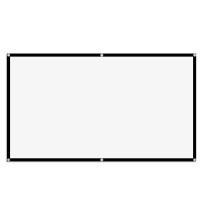 84/100/120 Inch Zwart gekoord Achterzijde Zachte Projectiescherm 16:9 160° Breedveld Anti rimpel Vouwbaar Draagbaar HD P