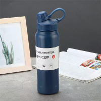 840ML Thermosfles van roestvrij staal met grote capaciteit, draagbare thermosmok, beker voor sport