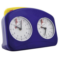 888802 Bauer Schaakklok Blauw