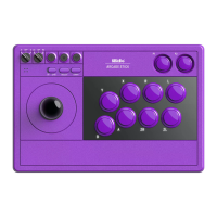 8BitDo Arcade Joystick Draadloze Gamecontroller Drie modus met Macroknoppen 40H+ Afspelen Turbo Fighting Game Controller