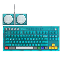 8Bitdo Retro87 Mechanische Gaming Toetsenbord Water Blauw Transparant Drie Modus Top Structuur Draadloos 87 Toetsen RGB
