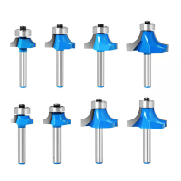 8DEL Tungstenstaal routerbitset 6 mm 1/4 inch shank rechte frees Cutter voor houtbewerking afsnijden groeven