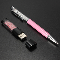8G Crystal USB Flash Drive and Touch Screen Pen Ballpoint