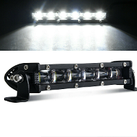 8Inch 60W 6500K 6LED Werklicht Smalle enkele rij 6D 9 30V Spot Beam Off Road Waterdichte Lamp