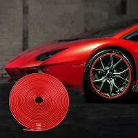 8M Universele Auto Wielnaaf Kap Wieldeksel Bescherm Stickers Anti Kras Anti Schaaf Auto Bandenrand Gelaagd Strip Bescher