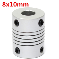 8Mm X 10mm Aluminum Flexible Shaft Coupling Od19mm X L25mm Cnc Stepper Motor Coupler Connector