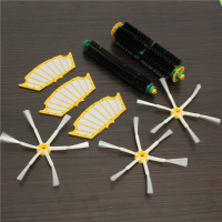 8Pcs Filters With Brush Kit 6 Armed Brush For Irobot Roomba 500 Series Vacuum Parts