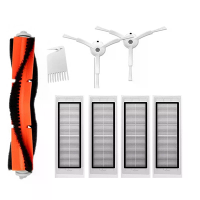 8Pcs HEPA Filter with Main Brushes and Side Brushes for S50 Mi Robot Vacuum Cleaner
