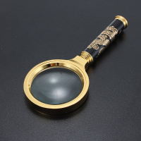 8X Magnifying Glass Pocket Metal Handle 60mm Jewelry Reading Loupe