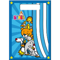 8X stuks Bumba kinder feestje feestzakjes   Traktaties snoepzakjes/uitdeelzakjes/cadeauzakjes