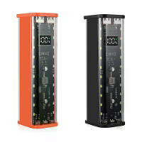 8X18650 DIY Powerbank Behuizing PD22.5W LED Scherm Transparante Batterijopslag Shell voor Huawei Xiaomi Hoge Capaciteit
