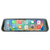 9,36 Inch 2,5D Achteruitkijkspiegel Dash Cam Touch Screen Carplay Rijrecofder Streaming Hoge Definitie Groot Scherm blue