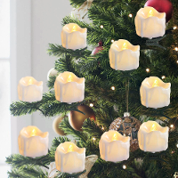 9 Delige LED Kerstboomdecoratie Kaarsen Afstandsbediening Kaarslichten met Klemmen Flitsende Kerst Huisdecoratie Kaarsen