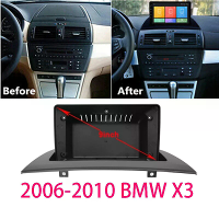 9 Inch Car Fascia Audio Fitting Adapter Paneel Frame Kits Auto DVD Frame Dashboard voor BMW X3 E83 2006 2010