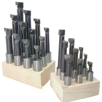 9 Stuks 12 stuks F1 Borenstaaf Set Hardmetalen Tippende Las Boring Gereedschap Stang 12mm 18mm Schacht 45 Staal Interne