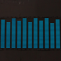 90Cm*25cm Flash Car Sticker Music Rhythm Led Sheet Light Lamp