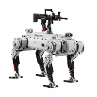 96009 12GO Modern Militair Statisch Versie Onbemande Mechanische Hond Robot Speelgoed Educatief Bouwblok 1613PCS Montage