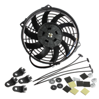 9Inch Slim Reversible Electric Radiator Cooling Fan Push Pull 12v 80w